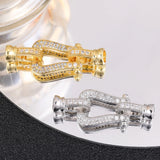 18K Real Silver Plated Snake Pendant Closure Lock Clasps 3Pcs/Lot