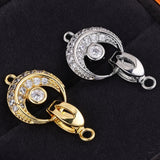 18K Real Silver Plated Snake Pendant Closure Lock Clasps 3Pcs/Lot