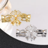 2Pcs 18K Silver Fasteners Clasp for DIY Baroque Pearls Jewelry Making