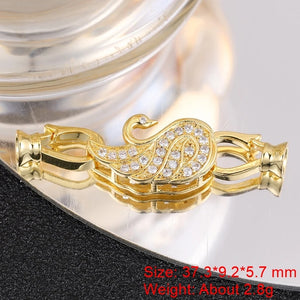2Pcs 18K Silver Fasteners Clasp for DIY Baroque Pearls Jewelry Making
