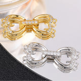 2Pcs 18K Silver Fasteners Clasp for DIY Baroque Pearls Jewelry Making