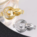 2Pcs 18K Silver Fasteners Clasp for DIY Baroque Pearls Jewelry Making