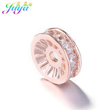 10Pcs Copper Crystal Czech Rhinestones 5mm 8mm 10mm Metal Spacer Beads
