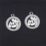 10Pcs DIY Crescent Allah Muslim Charms for Islamic Jewelry Making