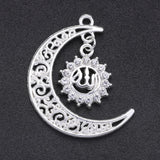 10Pcs DIY Crescent Allah Muslim Charms for Islamic Jewelry Making