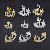 10Pcs DIY Crescent Allah Muslim Charms for Islamic Jewelry Making
