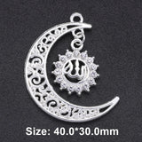 10Pcs DIY Crescent Allah Muslim Charms for Islamic Jewelry Making