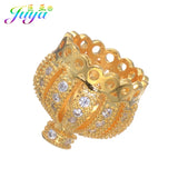10mm 13mm Crown Beads Pave Zircon Bead Caps for Jewelry Making