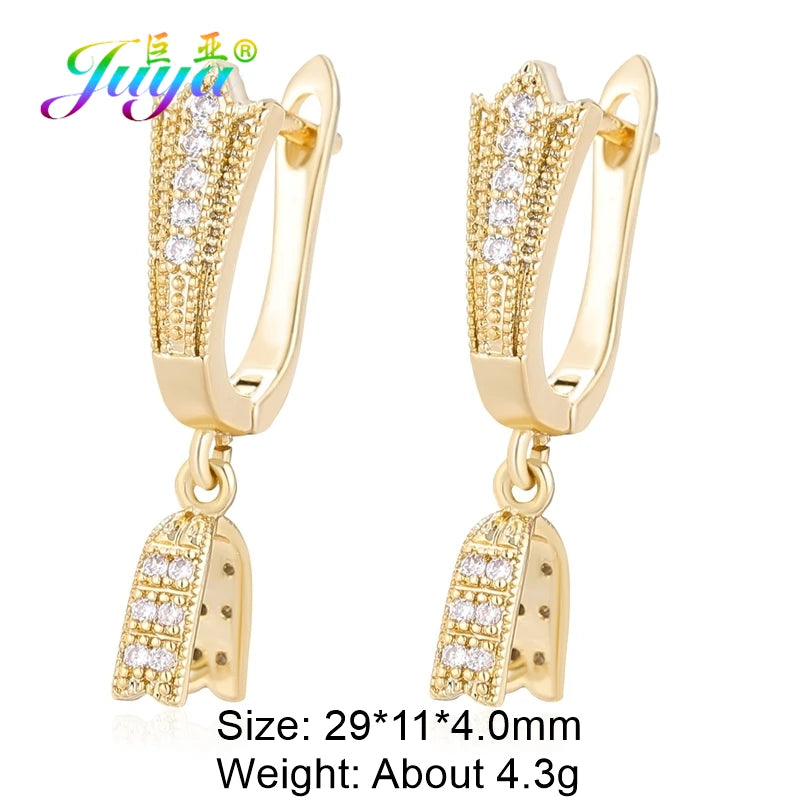18K Plated Ear Wire Fixture Hooks for DIY Jewelry Making