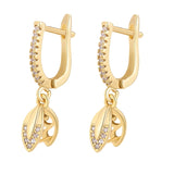 18K Plated Ear Wire Fixture Hooks for DIY Jewelry Making