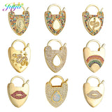 18K Plated Screw Locket Pendant Clasps for Jewelry Making