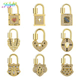 18K Plated Screw Locket Pendant Clasps for Jewelry Making