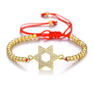 18K Star Of David Charm Bracelet