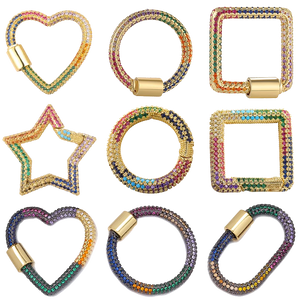 18K Real Plated Handicraft Pendant Fastener Carabiner Clasps