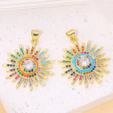 18K Plated Evil Eye Shell Charm for DIY Jewelry Making