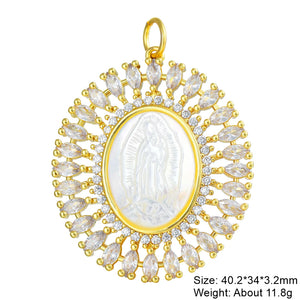 18K Plated Religious Talisman Jewelry Cross Pendant