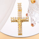 18K Plated Religious Talisman Jewelry Cross Pendant