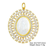 18K Plated Religious Talisman Jewelry Cross Pendant