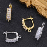 4Pcs 18K Silver Plated Copper Anti-Allergy Earwire Earring Hooks