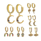 4Pcs 18K Silver Plated Copper Earplug Earring Hooks Clasp DIY Supplies