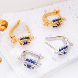 4Pcs DIY Earring Fixture Stitches Silver EarWire Fastener Hooks