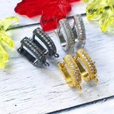 4Pcs Leverback Earwire Clasps Earring Hooks for DIY Women Hoop Earring Making