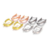 4Pcs Leverback Earwire Clasps Earring Hooks for DIY Women Hoop Earring Making