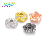 5Pcs/Lot Rondelle Flower Bead Caps For Jewelry Making