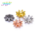 5Pcs/Lot Rondelle Flower Bead Caps For Jewelry Making