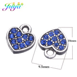 20pcs DIY Rhinestones Heart Star Charm Pendants For Jewelry Making