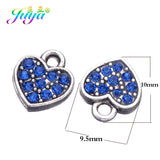 20pcs DIY Rhinestones Heart Star Charm Pendants For Jewelry Making