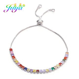 Crystal Claw Chains Bracelets Rainbow CZ Adjustable Charm