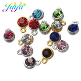30PCS/Lot Crystal Birthstone Charm Pendant for Jewelry Making
