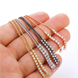 3Pcs 18K Plated Rainbow Crystals Slider Chains DIY Bracelet Making