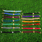 3Pcs 18K Plated Rainbow Crystals Slider Chains DIY Bracelet Making