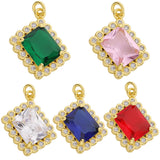 3Pcs 18K CZ Enamel Candy Bear Cross Sun Flower Charms
