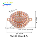 DIY CZ Flower Charm Connectors, 3pcs/Lot, Jewelry Making