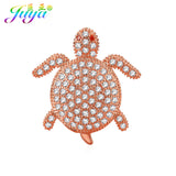 3pcs/lot Small Hole Charms Beads Cubic Zirconia Sea Turtle Metal Beads