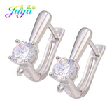 8Pcs 18K Silver Plated Copper Ear Wire Hooks Fixtures For DIY Earrings