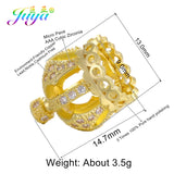 4Pcs/Lot Crown Bead Caps for DIY Jewelry Making