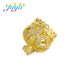 4Pcs/Lot Crown Bead Caps for DIY Jewelry Making