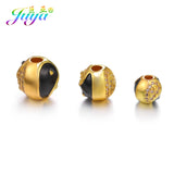 4Pcs/Lot DIY Taichi Yin Yang Enamel Metal Ball Charm Beads