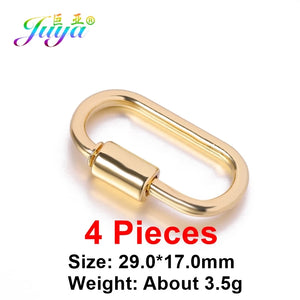 4pcs DIY Carabiner Fasteners for Punk Jewelry Making