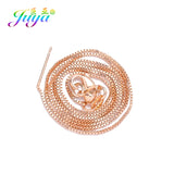4pcs DIY Silver/Rose Needle Pin Clasp Box Chains For Necklace Making