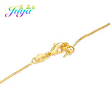 4pcs DIY Silver/Rose Needle Pin Clasp Box Chains For Necklace Making