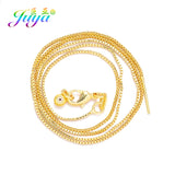 4pcs DIY Silver/Rose Needle Pin Clasp Box Chains For Necklace Making