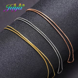 4pcs DIY Silver/Rose Needle Pin Clasp Box Chains For Necklace Making