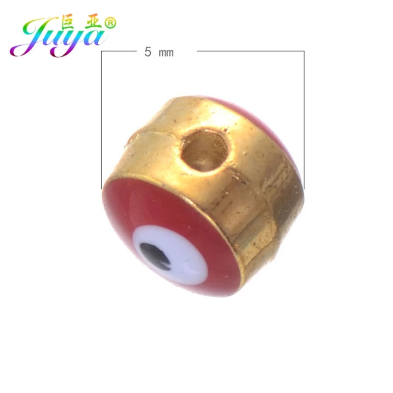 50pcs DIY Evil Eye Charm Beads for Jewelry Making