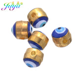 50pcs DIY Evil Eye Charm Beads for Jewelry Making