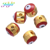 50pcs DIY Evil Eye Charm Beads for Jewelry Making